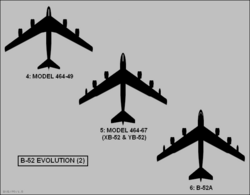 Size comparisons of a B-52 Stratofortress, B-1B Lancer, AFRC C-5