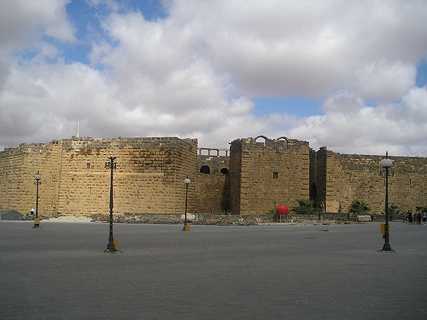 A view of the citadel in Bosra (the theater is located inside)