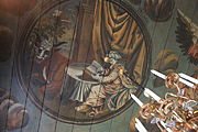 English: Ceiling painting in Bottnaryds church near Jönköping, Sweden This is a photo of a protected building in Sweden, number 21300000004432 in the RAÄ buildings database.