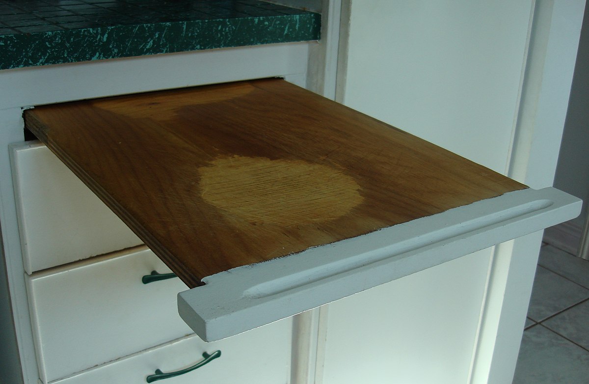 Here's What That Pull-Out Board In Your Kitchen Is Really For - The  Original Use for Pull-Out Breadboards Might Surprise You