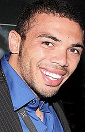 Retrato de Bryan Habana disfrazado.