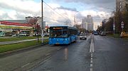 Thumbnail for File:Bulatnikovskaya Street with a local bus on 23 October 2016 (cropped).jpg