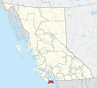 CAN BC Cowichan Valleyn alueellinen alue locator.svg