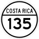 National Secondary Route 135 Schild}}