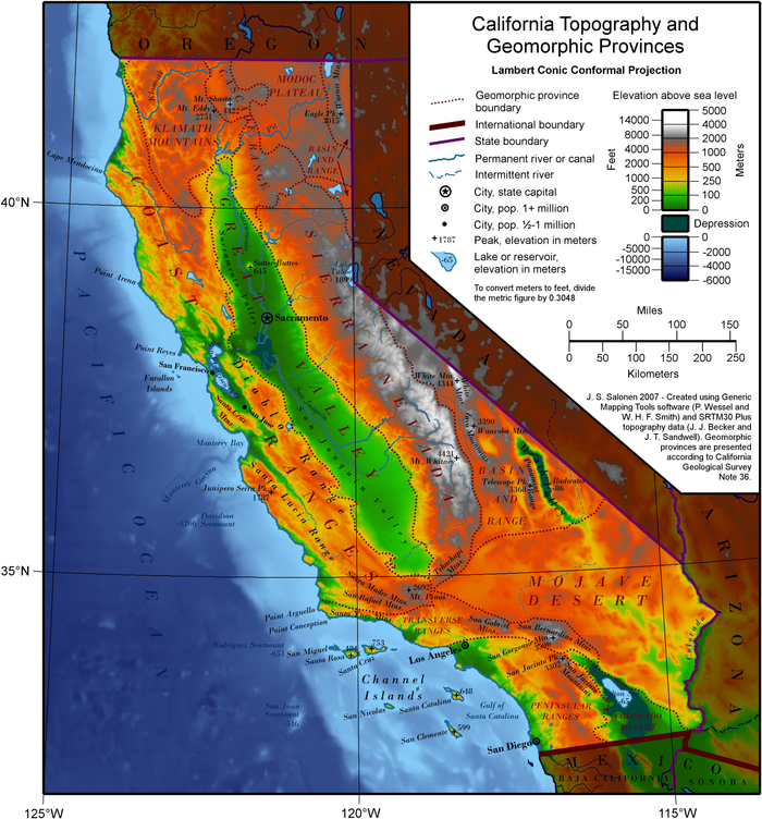 カリフォルニア州の地理 Wikiwand