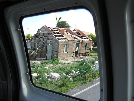 Numerous hurricane-damaged houses, buildings, and structures were still to be found in early January 2009 on Grand Turk.[45]