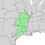 Carya texana range map 1.png