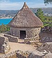 Castro de Santa Trega, détail du caniveau et son réservoir.