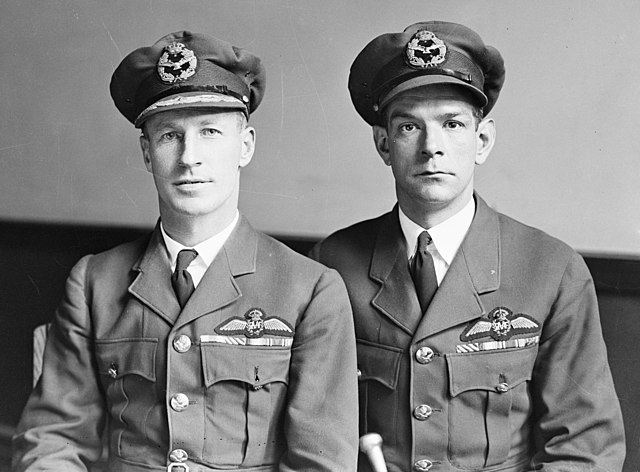 Kingsford Smith and Charles Ulm in RAAF uniform