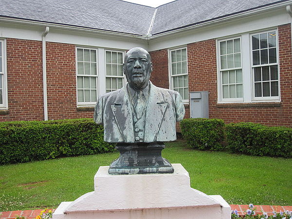 Bust of Charles P. Adams, the founder and first president of Grambling State University