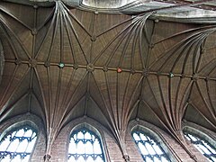 Gloucester Cathedral sørlige tverrarm tømmerhvelv