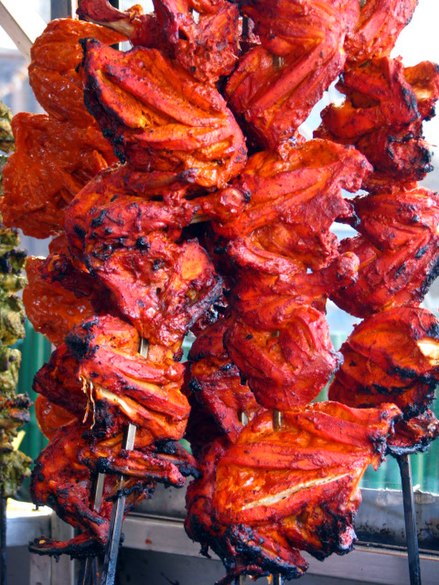 Tandoori chicken is a popular grilled dish in Punjab.