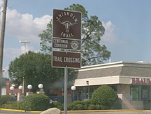 The Chisholm Trail crossing through Duncan's U.S. 81