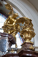 Religious gilded sculptures, Church of the Infant Jesus of Prague