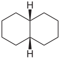 Deutsch: Struktur von cis-Decalin (cis-Decahydronaphthalin English: Structure of cis-Decalin (cis-Decahydronaphthalene)