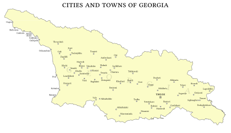 Cities and towns in Georgia.svg