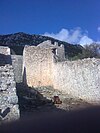 A section of the old defensive wall in Ston