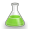 Conical flask green.svg