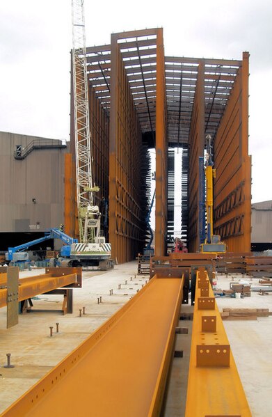 File:Corus automated mill in construction (geograph 508425).jpg