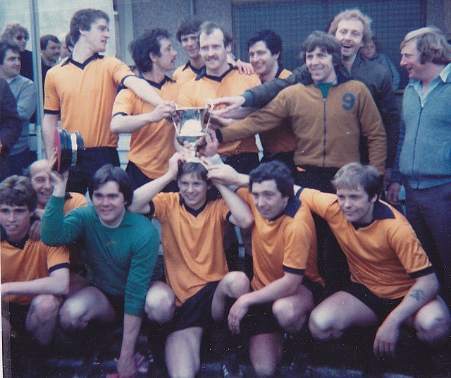 Cray Wanderers celebrate winning the title in 1981