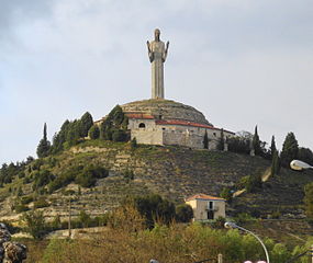 Cristo del Otero y cerro.