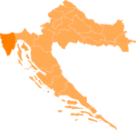Collocatio Regionis Histrianae in Croatia