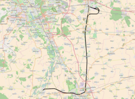 Spoorlijn Lehrte - Nordstemmen op de kaart