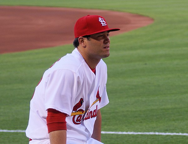 Anthony Reyes started and won Game 1 on the mound for the Cardinals.