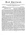 <<< previous next >>> Das Ausland (1828)      Author various Editor Eberhard L. Schuhkrafft Title German: Das Ausland  Das Ausland (1828) title QS:P1476,de:"Das Ausland " label QS:Lde,"Das Ausland " label QS:Len,"Das Ausland (1828)" Volume 1 Publisher Cotta'sche Verlagsbuchhandlung  Object type journal  Description Deutsch: Seite 49 aus "Das Ausland", 1828. English: Page 49 from journal Das Ausland, 1828. Language German  Publication date 1828  Place of publication Munich  Source Bayerische Staatsbibliothek, Bayerische Staatsbibliothek Permission (Reusing this file) This image is in the public domain because it is a mere mechanical scan or photocopy of a public domain original, or – from the available evidence – is so similar to such a scan or photocopy that no copyright protection can be expected to arise. The original itself is in the public domain for the following reason: Public domainPublic domainfalsefalse This work is in the public domain in its country of origin and other countries and areas where the copyright term is the author's life plus 80 years or fewer. This work is in the public domain in the United States because it was published (or registered with the U.S. Copyright Office) before January 1, 1929. This file has been identified as being free of known restrictions under copyright law, including all related and neighboring rights. https://creativecommons.org/publicdomain/mark/1.0/PDMCreative Commons Public Domain Mark 1.0falsefalse This tag is designed for use where there may be a need to assert that any enhancements (eg brightness, contrast, colour-matching, sharpening) are in themselves insufficiently creative to generate a new copyright. It can be used where it is unknown whether any enhancements have been made, as well as when the enhancements are clear but insufficient. For known raw unenhanced scans you can use an appropriate {{PD-old}} tag instead. For usage, see Commons:When to use the PD-scan tag. Note: This tag applies to scans and photocopies only. For photographs of public domain originals taken from afar, {{PD-Art}} may be applicable. See Commons:When to use the PD-Art tag.