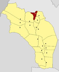 Dipartimento di San Blas de los Sauces – Mappa