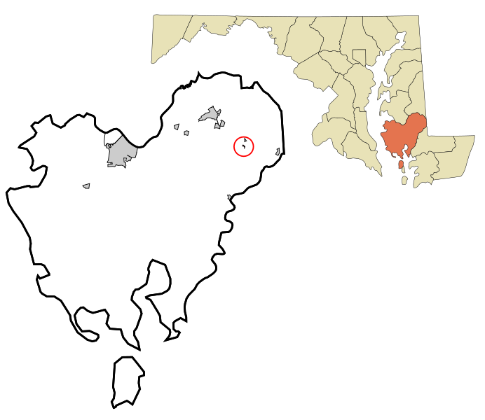 File:Dorchester County Maryland Incorporated and Unincorporated areas Brookview Highlighted.svg