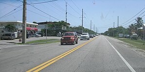 Downtown with the Overseas Highway