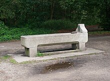 The Metropolitan Drinking Fountain and Cattle Trough Association trough on Wimbledon Common, now Grade II listed Drinking Fountain and Cattle Trough in Wimbledon Common (01).jpg