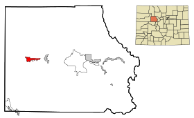Eagle County Colorado Incorporated and Unincorporated areas Gypsum Highlighted.svg