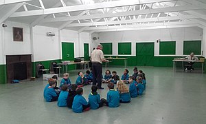 A Beaver Scout colony in East London East London Scout hall.jpg