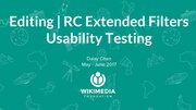 Thumbnail for File:Editing - RC Extended Filters Usability Testing Deck 2017.06.pdf