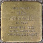 Einbeck Stolperstein Elsa Archenhold (cropped) .jpg