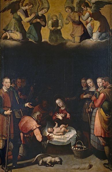 File:El nacimiento de Cristo, por Juan Pantoja de la Cruz.jpg