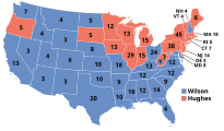 Results in 1916 ElectoralCollege1916.svg