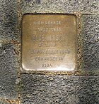 Commemorative plaque for Else Hirsch, 1889-1943 Else Hirsch stolperstein in Bochum.jpg