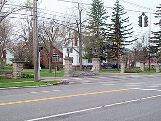 Entranceway at Main Street at High Park Boulevard United States historic place