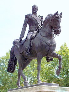 Bronze equestrian statue of General Baldomero Espartero, by Pablo Gibert, in Madrid. Espartero-1.JPG