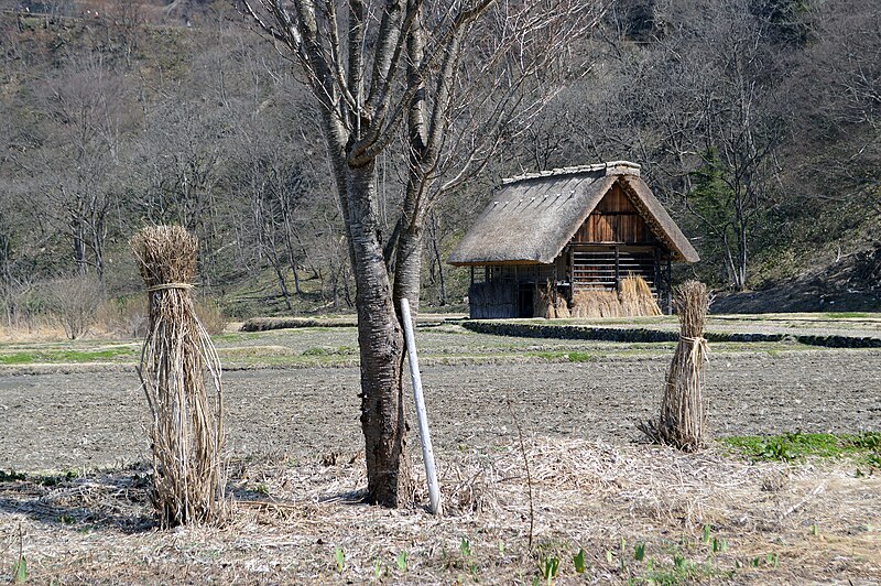 File:Farmhouse on the edge of town, Ogimachi, Shirakawa.jpg