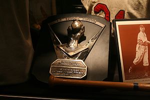 Ferguson Jenkins' Cy Young Award, Canadian Baseball Hall of Fame, St. Marys Ontario 2944 (4871384701).jpg