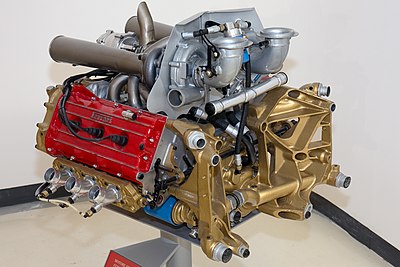 Ferrari turbocharged V6 F1 engine