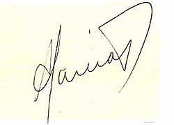 Alan Garcías signatur