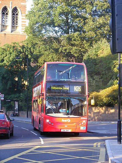 Night buses in London