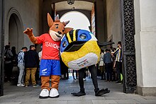 Fiu with Dupu, Team Chile mascot. Fiu y Dupu.jpg