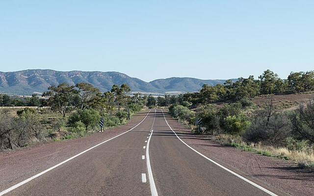 Flinders Ranges Way, the main road crossing the park