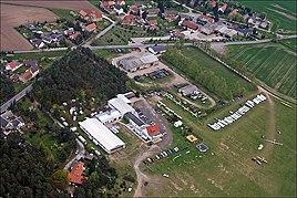 Klix airfield with Särchen in the background